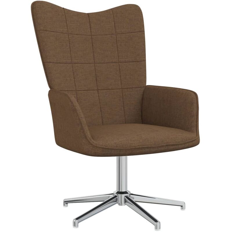 

Silla de relajación con reposapiés tela marrón - Marrón - Vidaxl