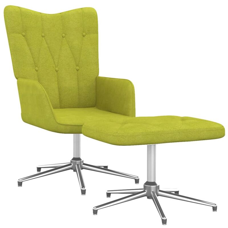 

Silla de relajación de tela verde - Verde - Vidaxl