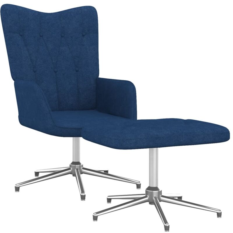 

Silla de relajación de tela azul - Azul - Vidaxl
