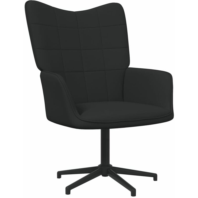 

vidaXL Silla de relajación de tela negro - Negro