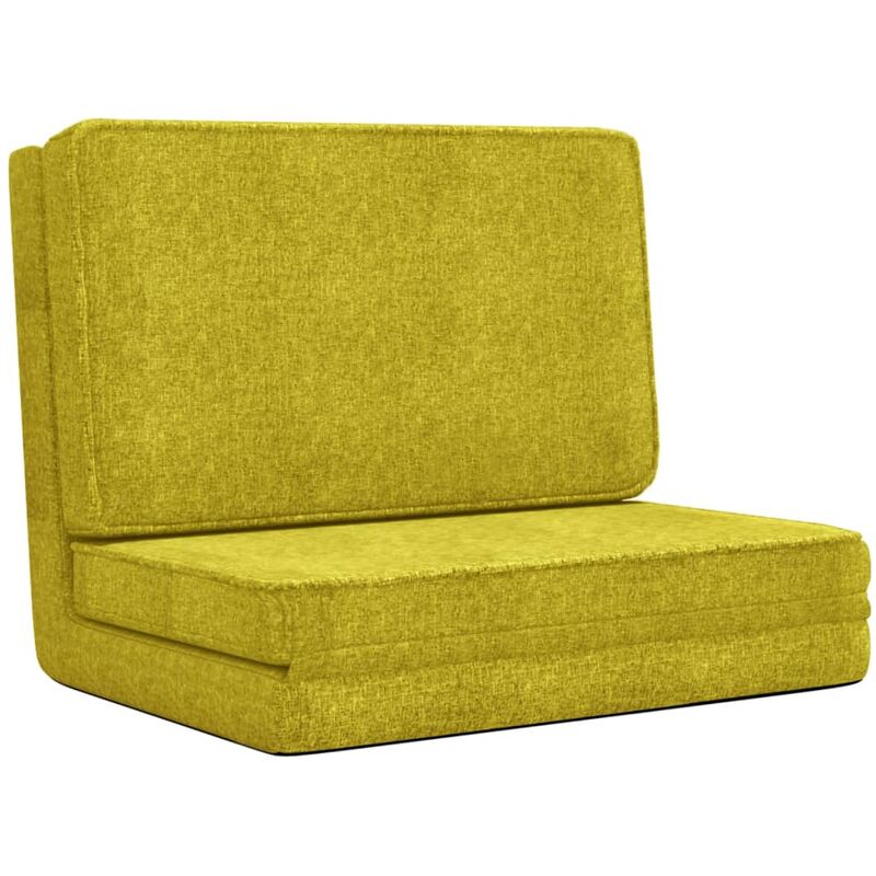 

vidaXL Silla de suelo plegable de tela verde - Verde