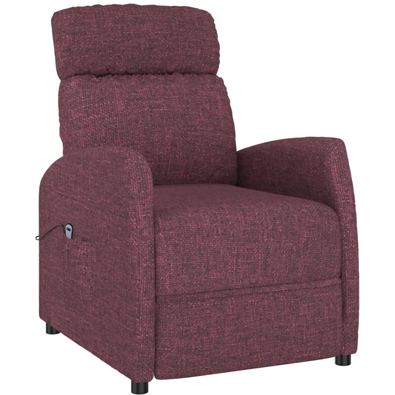 

Sillón reclinable eléctrico de tela morado - Púrpura - Vidaxl