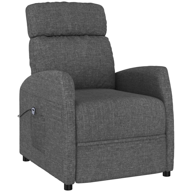 

Silla eléctrica reclinable de tela gris oscuro - Gris - Vidaxl