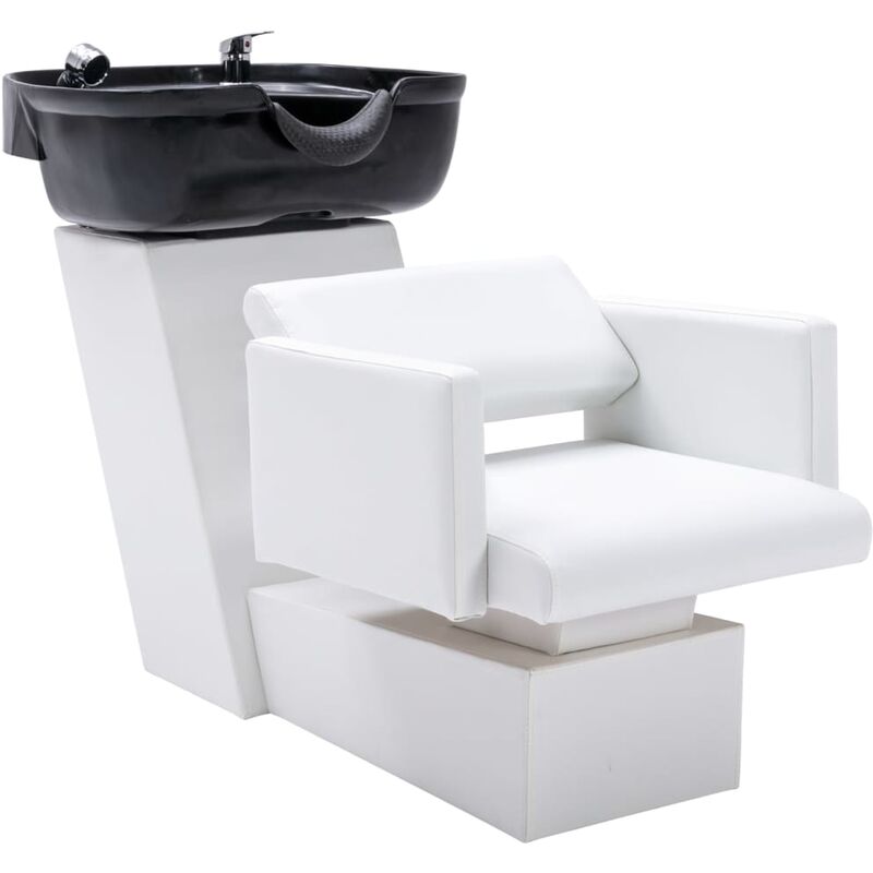 

Silla lavacabezas con lavabo cuero sintético 129x59x82 cm - Vidaxl