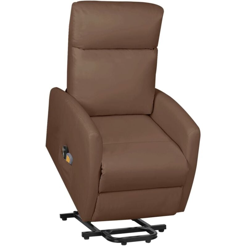 

Silla reclinable de masaje de pie cuero sintético marrón - Marrón - Vidaxl