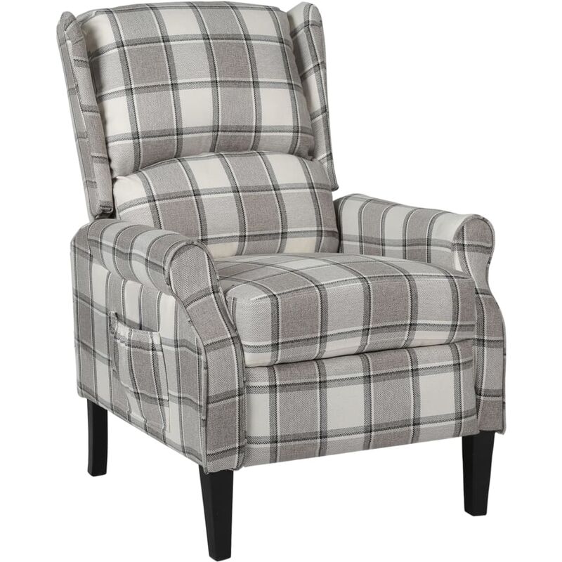 

Silla reclinable de tela gris - Gris - Vidaxl