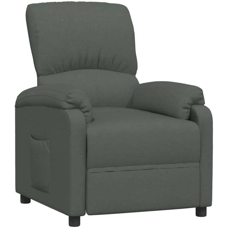 

Silla reclinable de tela gris oscuro - Gris - Vidaxl