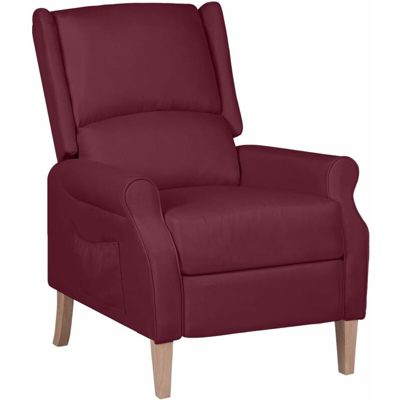 

Silla reclinable de tela morado - Púrpura - Vidaxl