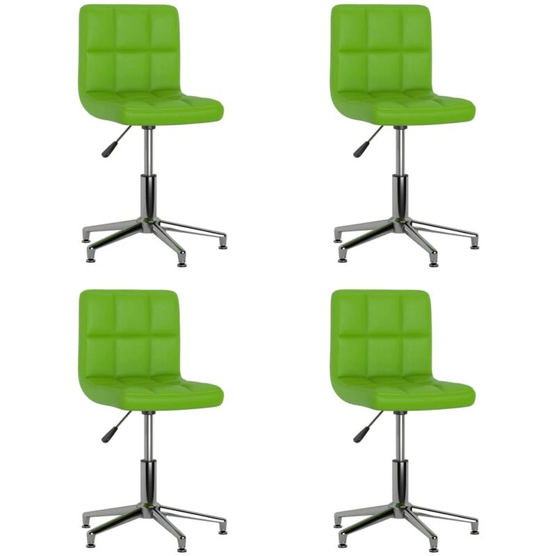 

vidaXL Sillas comedor giratorias 4 unidades cuero sintético verde - Verde