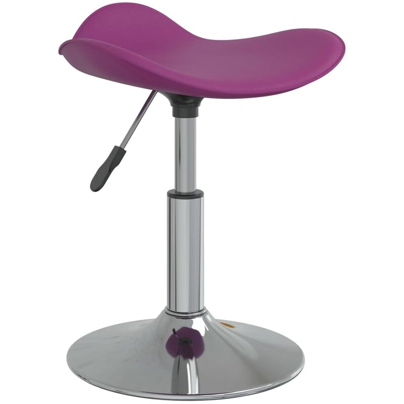 

Silla de comedor acero cromado cuero artificial morado - Púrpura - Vidaxl