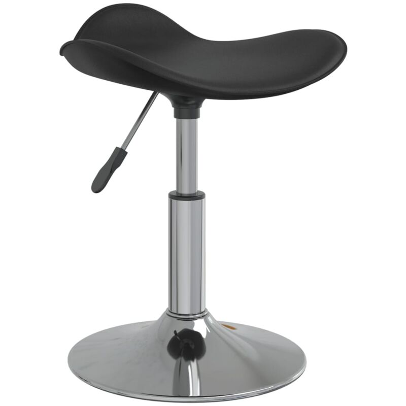 

Silla de comedor acero cromado cuero artificial negro - Negro - Vidaxl
