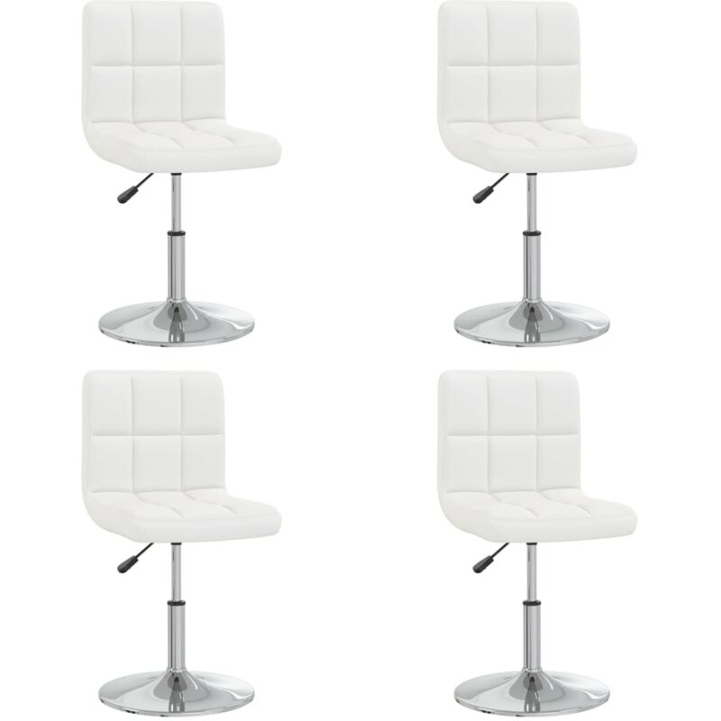 

Sillas de comedor cuero sintético 4 unidades blanco - Blanco - Vidaxl