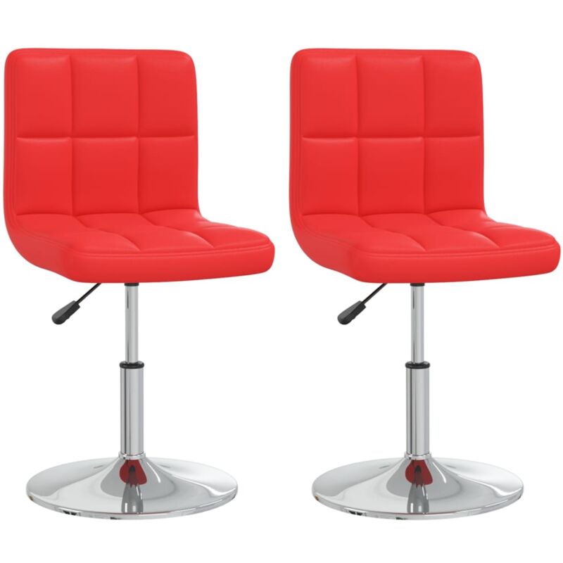 

Sillas de comedor cuero sintético 2 unidades rojo - Rojo - Vidaxl