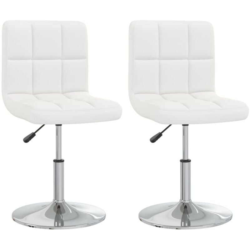 

Sillas de comedor cuero sintético 2 unidades blanco - Blanco - Vidaxl