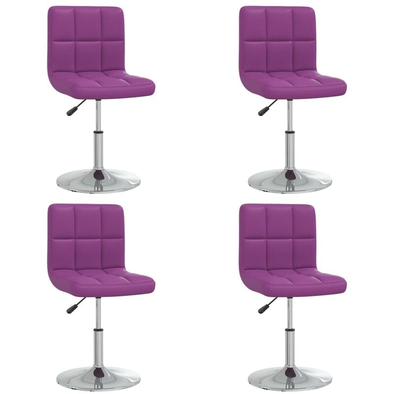 

Sillas de comedor cuero sintético 4 unidades morado - Púrpura - Vidaxl