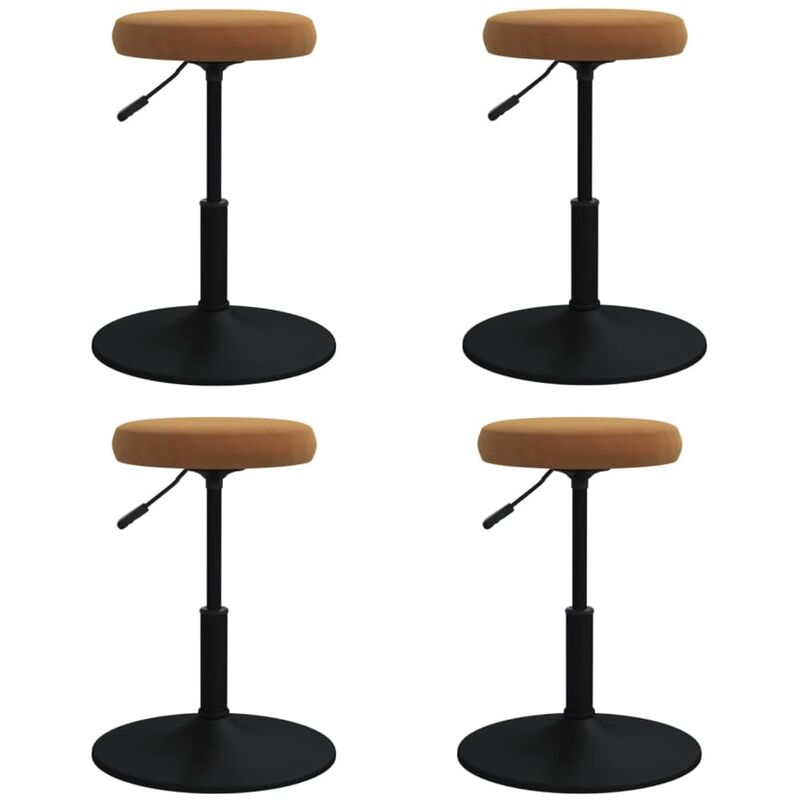 

Sillas de comedor 4 unidades de terciopelo marrón - Marrón - Vidaxl