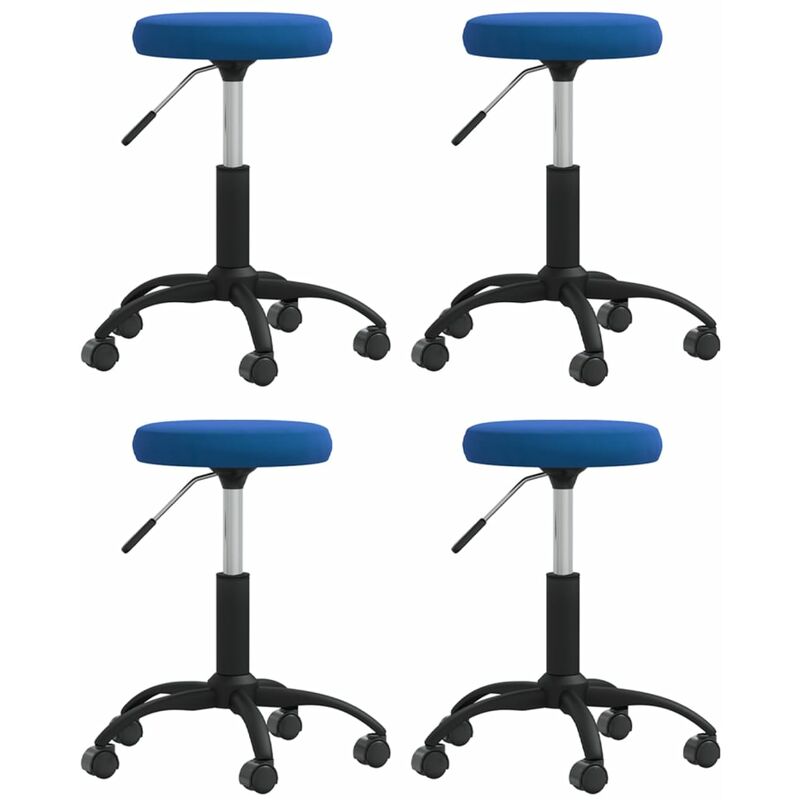 

vidaXL Sillas de comedor 4 unidades terciopelo azul - Azul