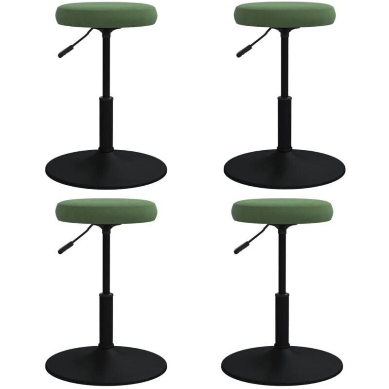 

vidaXL Sillas de comedor 4 unidades terciopelo verde oscuro - Verde