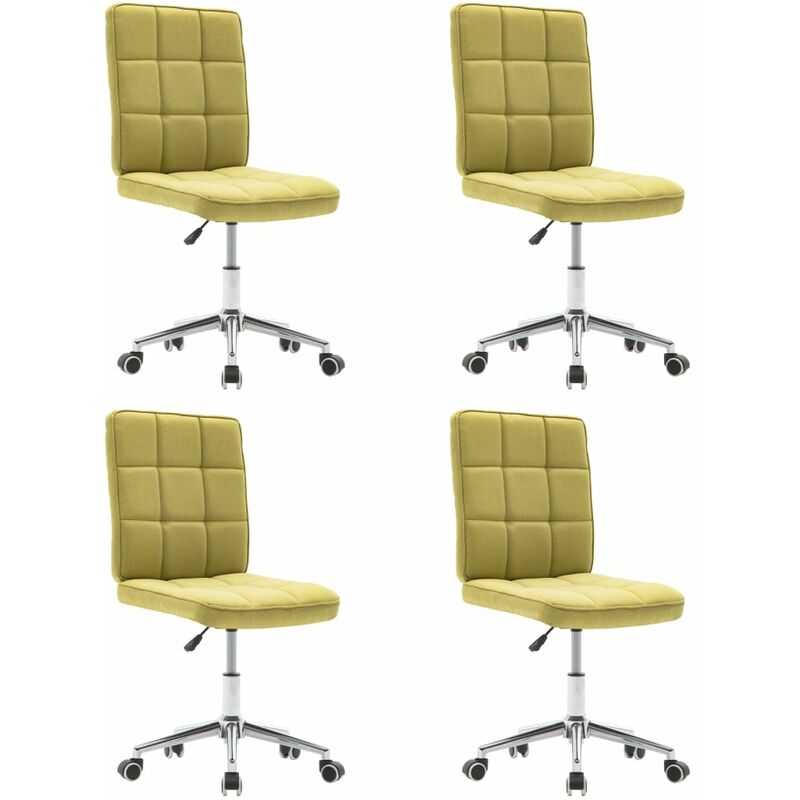 

vidaXL Sillas de Comedor Tela 2 Unidades Crema - Verde