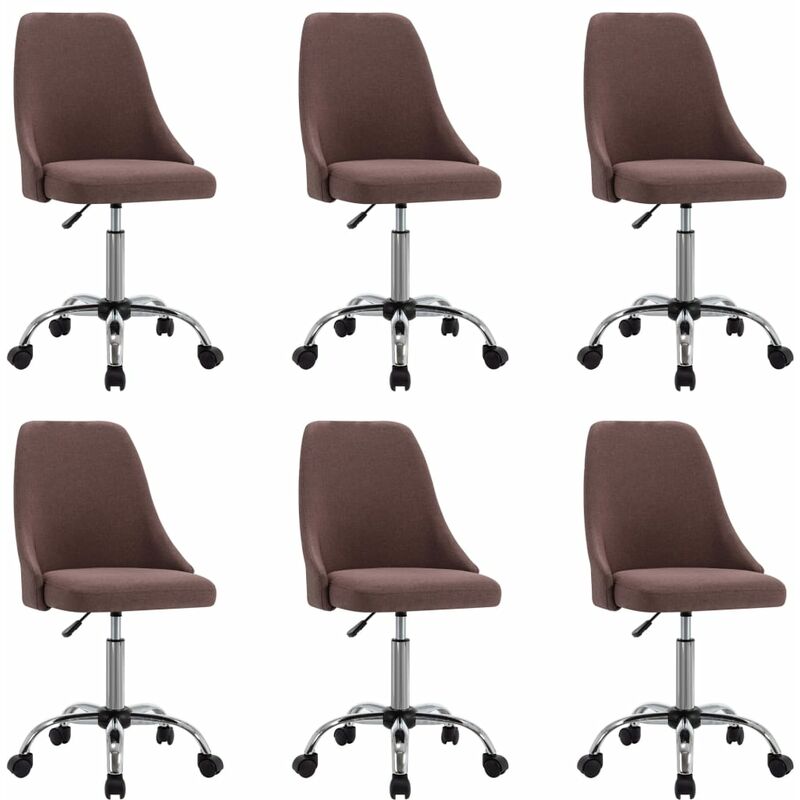 

Sillas de comedor 6 unidades tela gris topo - Gris Topo - Vidaxl