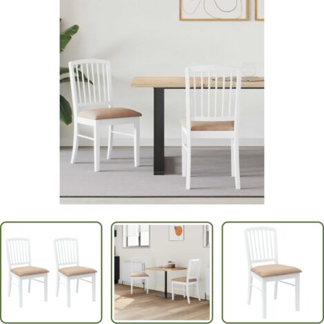 vidaXL Sillas de comedor con respaldo -  Sillas de comedor 2 pcs 50 x 52,5 x 91 cm