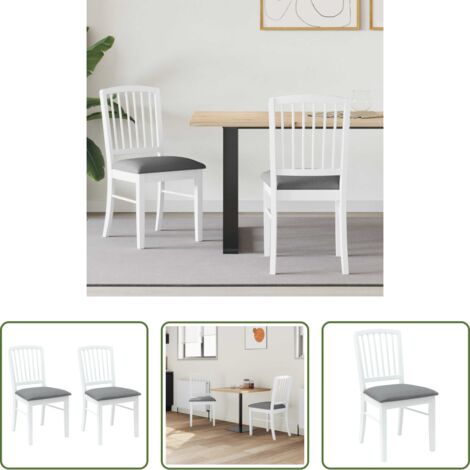 vidaXL Sillas de comedor con respaldo -  Sillas de comedor 2 pcs 50 x 52,5 x 91 cm