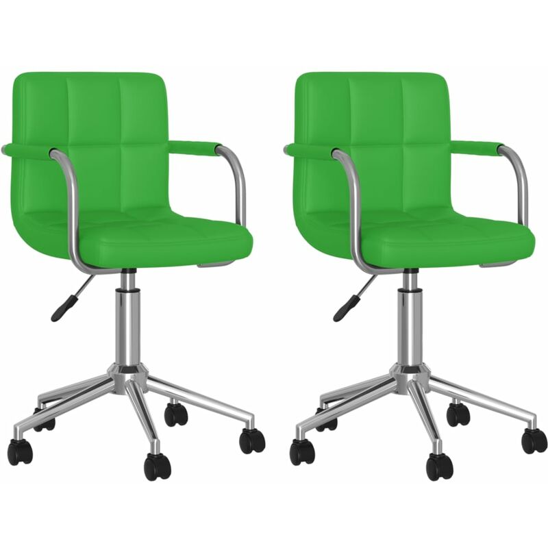

Sillas de comedor giratorias cuero sintético 2 unidades verde - Verde - Vidaxl