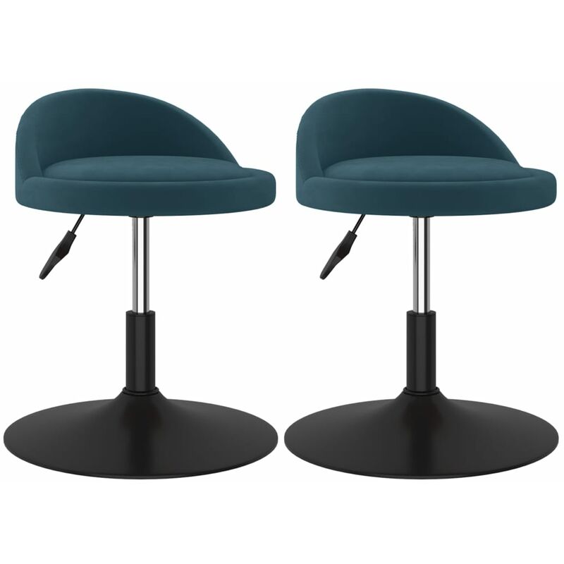 

Sillas de comedor giratorias 2 uds terciopelo azul - Azul - Vidaxl