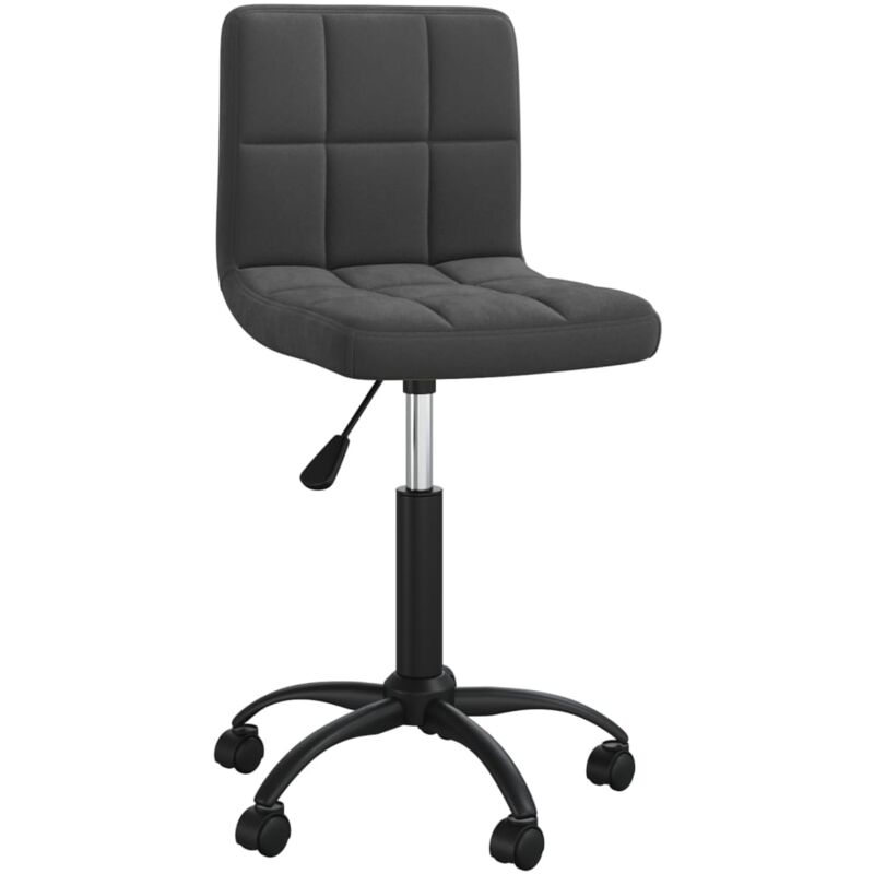 

vidaXL Silla de comedor giratoria de terciopelo negro - Negro
