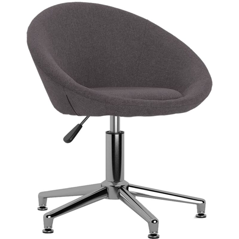 

vidaXL Silla de comedor giratoria tela gris taupe - Gris Topo