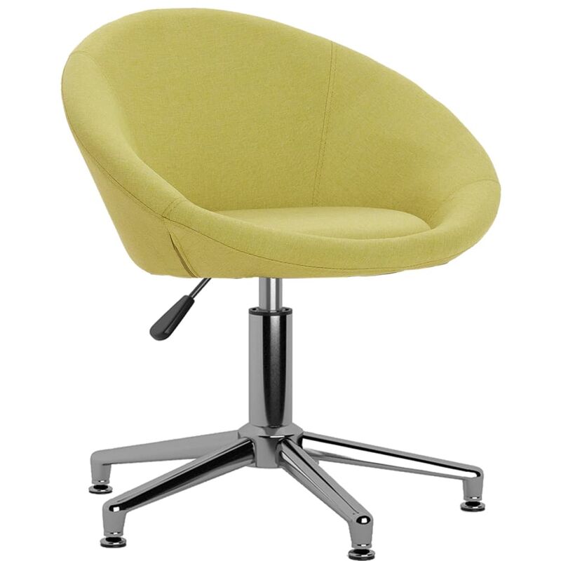 

vidaXL Silla de comedor giratoria tela verde - Verde