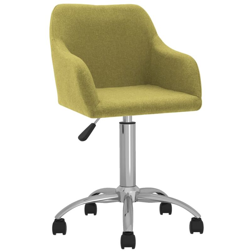 

vidaXL Silla de comedor giratoria tela verde - Verde