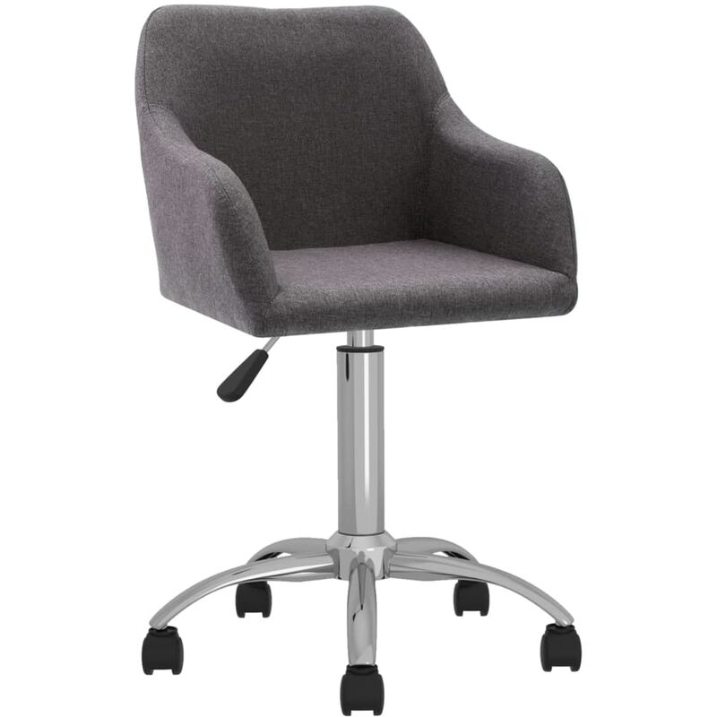 

vidaXL Silla de comedor giratoria tela gris taupe - Gris Topo