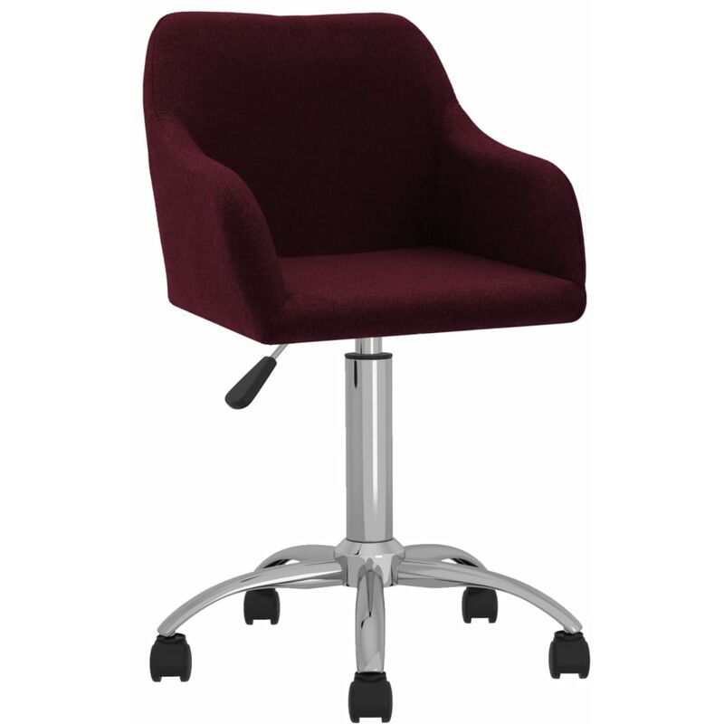

vidaXL Silla de comedor giratoria tela morada - Púrpura