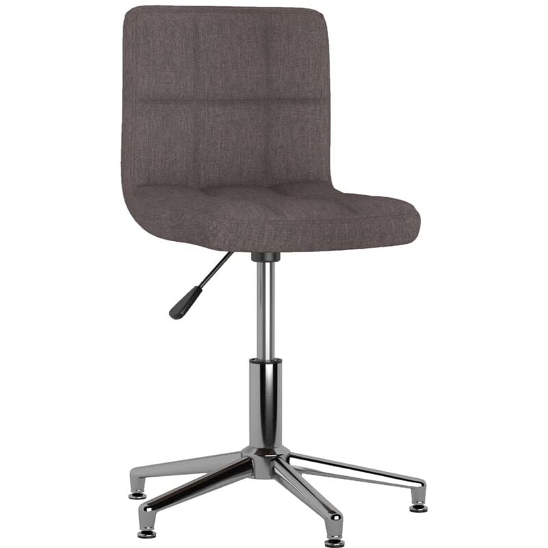 

vidaXL Silla de comedor giratoria tela gris taupe - Gris Topo