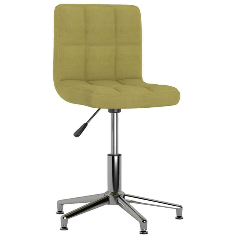 

vidaXL Silla de comedor giratoria tela verde - Verde