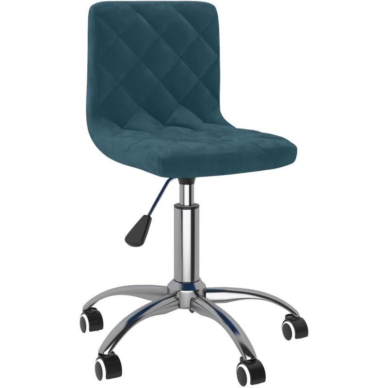 

Silla de comedor giratoria de terciopelo azul - Azul - Vidaxl