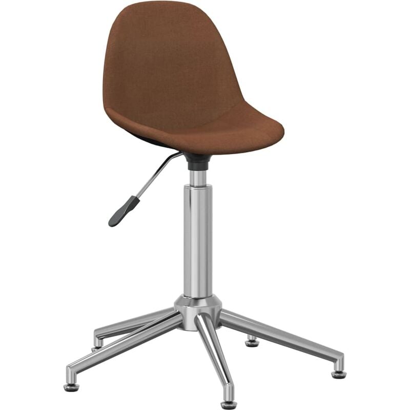 

Silla de comedor giratoria tela marrón - Marrón - Vidaxl