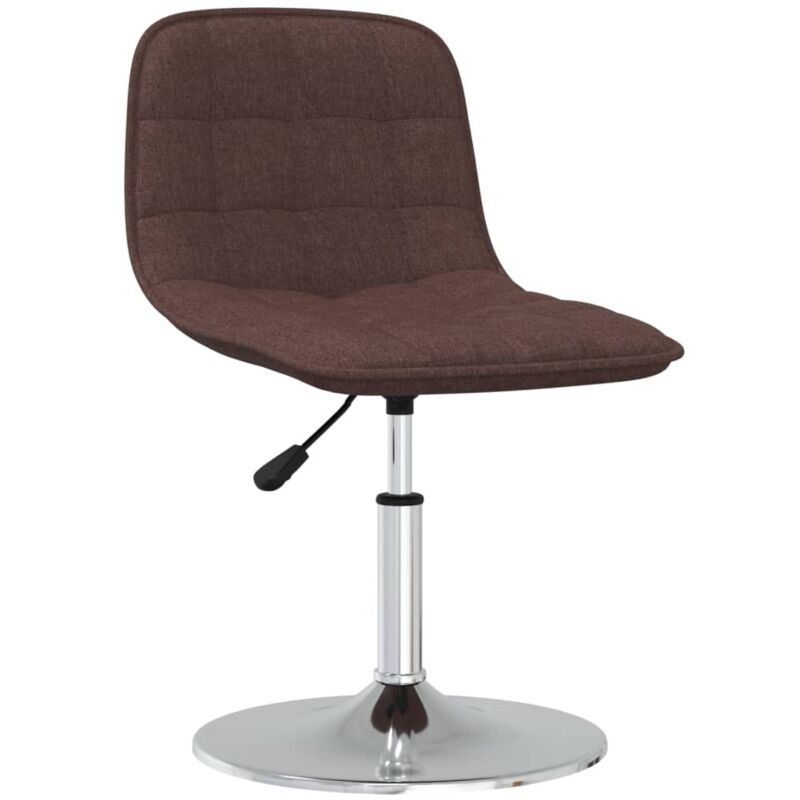 

Silla de comedor giratoria tela marrón - Marrón - Vidaxl