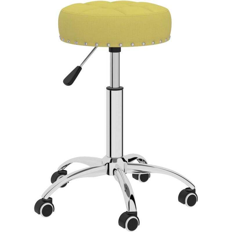 

vidaXL Silla de comedor giratoria tela verde - Verde