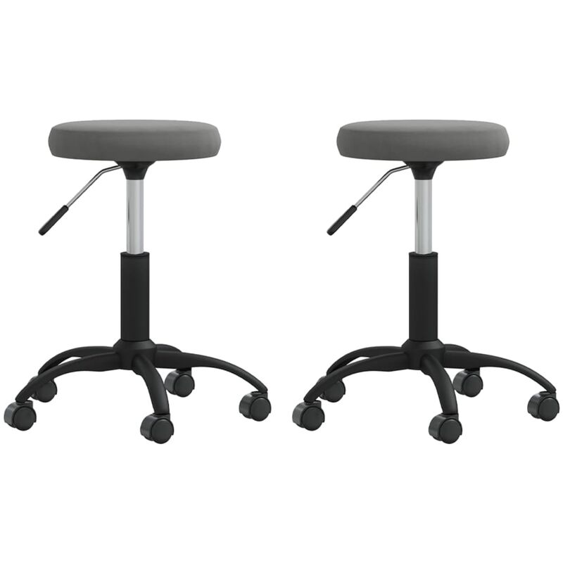 

Sillas de comedor 2 unidades terciopelo gris oscuro - Gris - Vidaxl