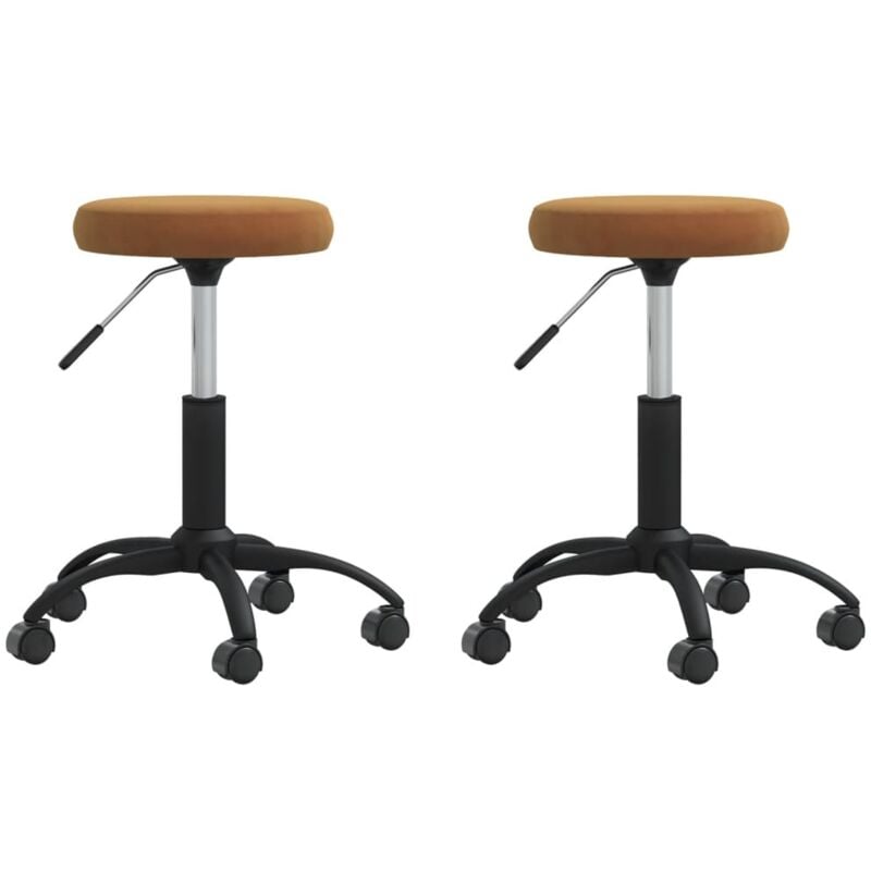 

Sillas comedor 2 unidades de terciopelo marrón - Marrón - Vidaxl