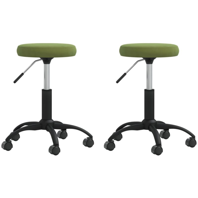 

Sillas de comedor 2 unidades de terciopelo verde claro - Verde - Vidaxl