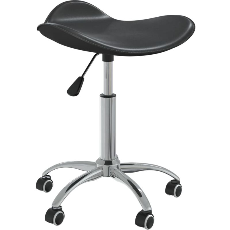 

Silla de comedor giratoria cuero sintético negro - Negro - Vidaxl