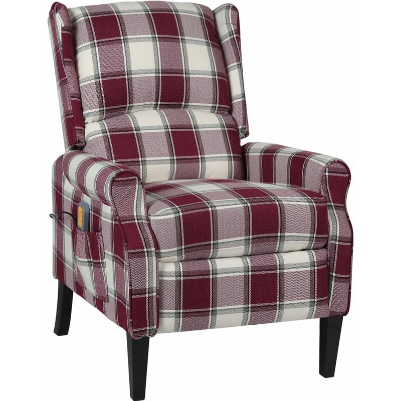 

Sillón de masaje reclinable de tela roja - Rojo - Vidaxl