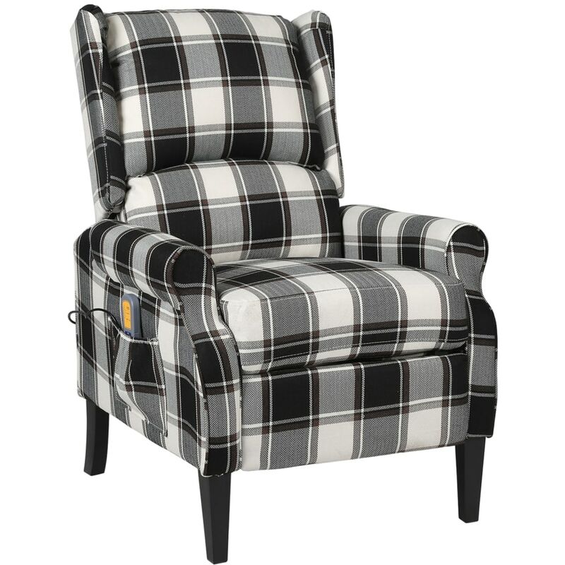 

Sillón de masaje reclinable de tela multicolor - Multicolor - Vidaxl