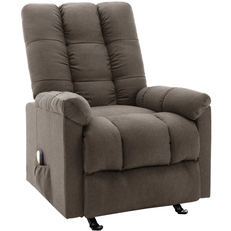 

Sillón de Masaje Reclinable de Tela Marrón - Marrón - Vidaxl
