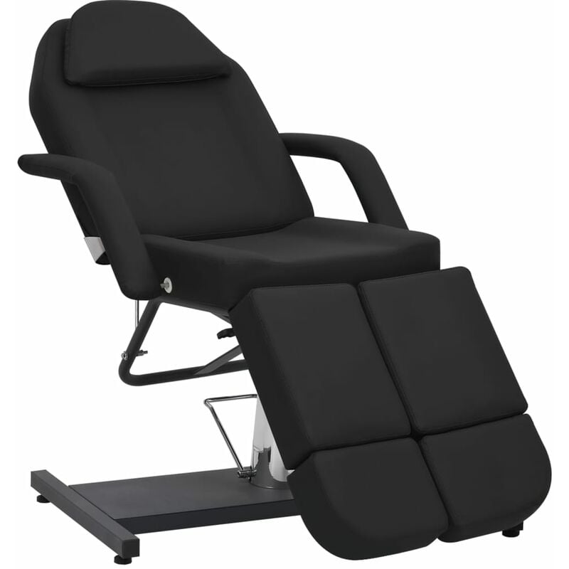 

Sillón de salón de belleza cuero sintético negro 180x62x78 cm - Negro - Vidaxl