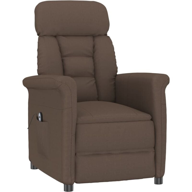 

Sillón eléctrico reclinable cuero sintético marrón - Marrón - Vidaxl