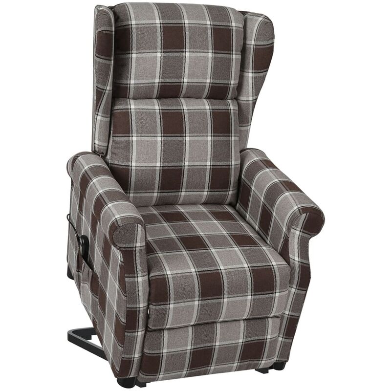 

Sillón reclinable de pie de tela marrón - Marrón - Vidaxl